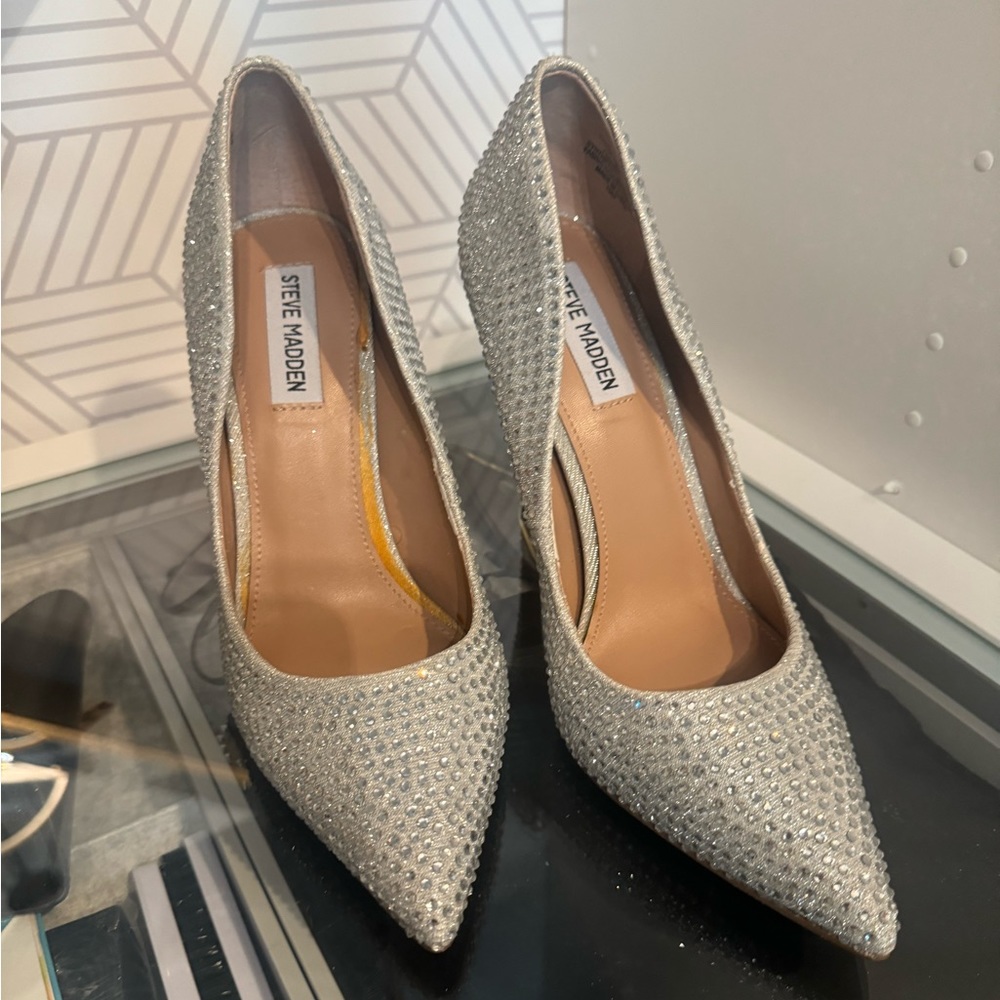 Steve Madden Sparkly Wedding Heels Size 9M